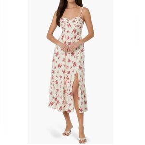 ASTR the Label Floral Pleated Bust Fit & Flare
Corset Midi Sundress -Sz Med, NWT